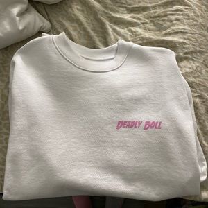 Authentic Chrome hearts x deadly doll crewneck